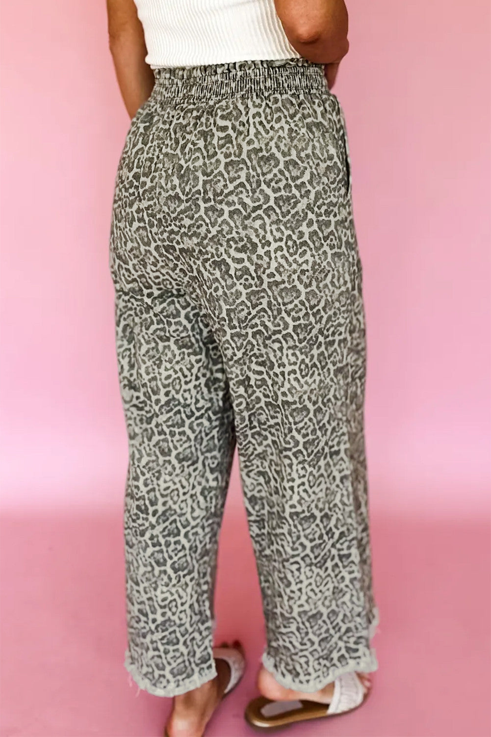 Leopard Elastic Jeans