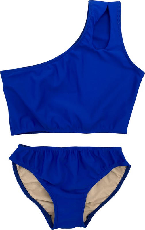 Two Piece One Shoulder Swimsuit