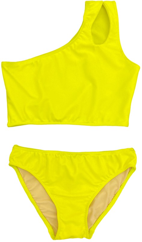 Two Piece One Shoulder Swimsuit