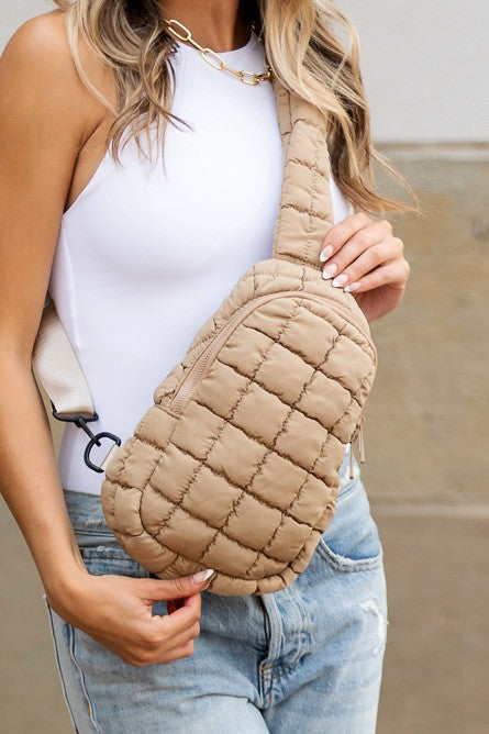 Quilted Puffer Sling