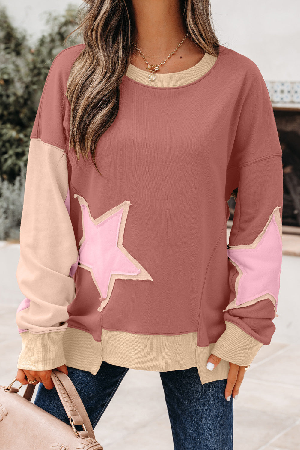 Star Patch Sweatshirt (2 colors)