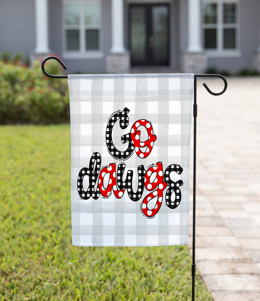 Go Dawgs Garden Flag