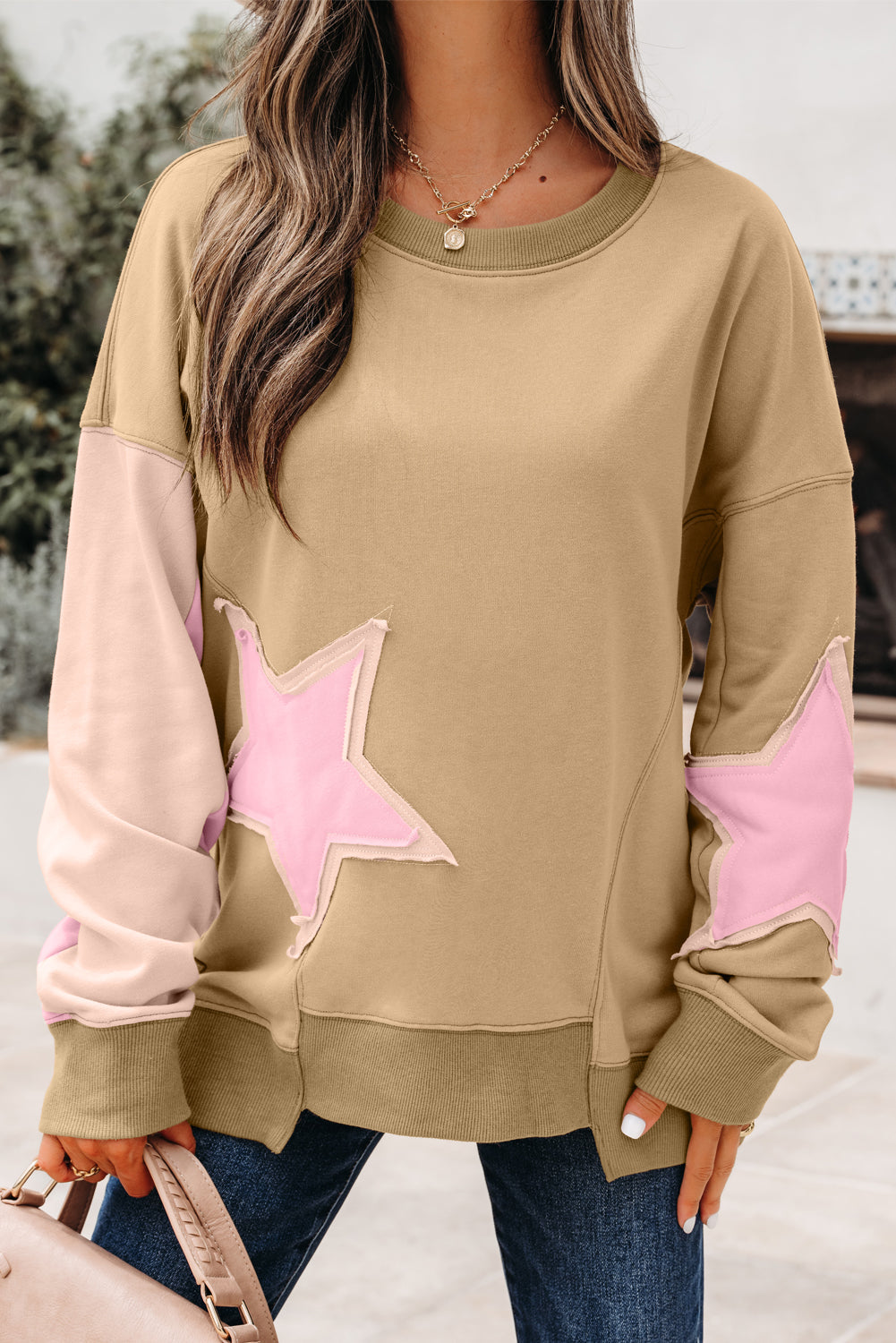 Star Patch Sweatshirt (2 colors)