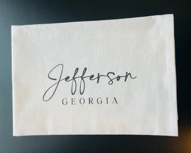 Jefferson, GA Cotton Tea Towel