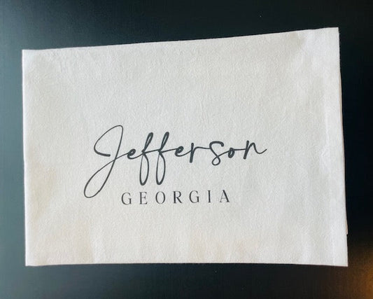 Jefferson, GA Cotton Tea Towel