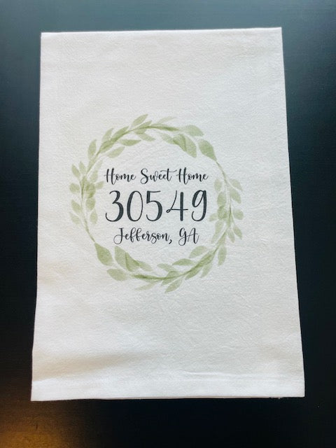 Jefferson, GA Cotton Tea Towel