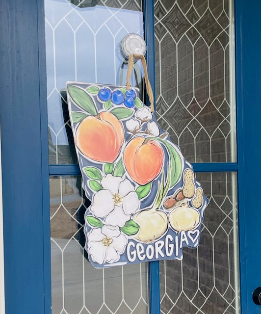 Georgia Favorites Door Hanger