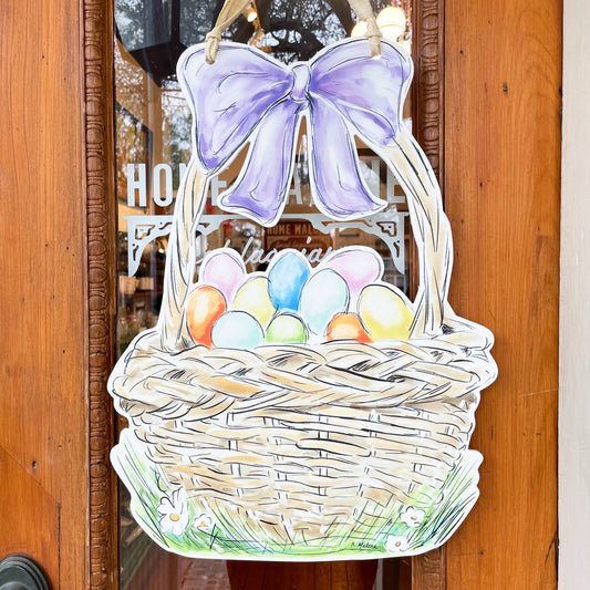 Easter Basket Door Hanger