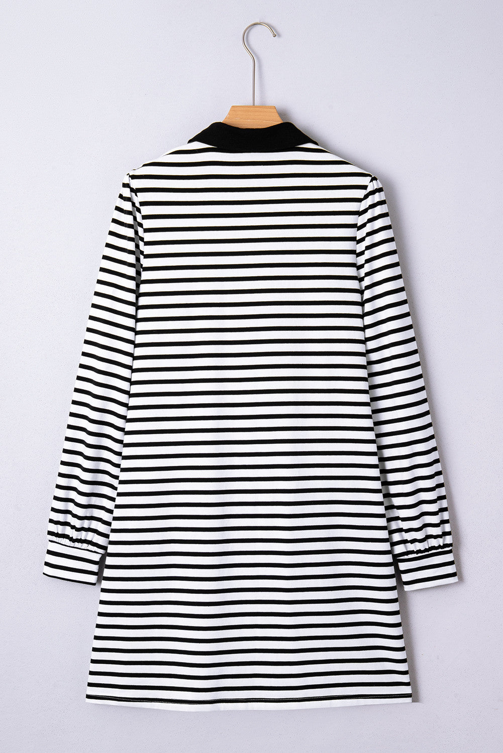 Stripe Collared T Shirt Dress